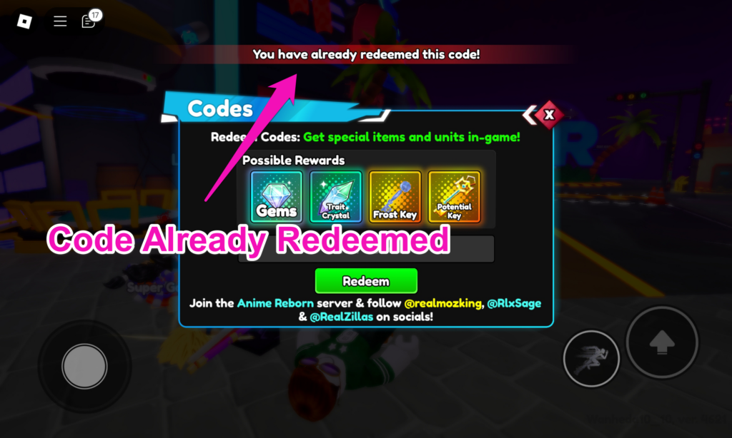 Code Redeemed Image