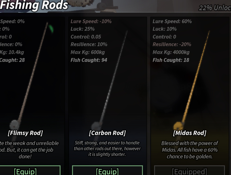 Fishing rods