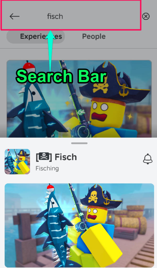 Fisch search bar