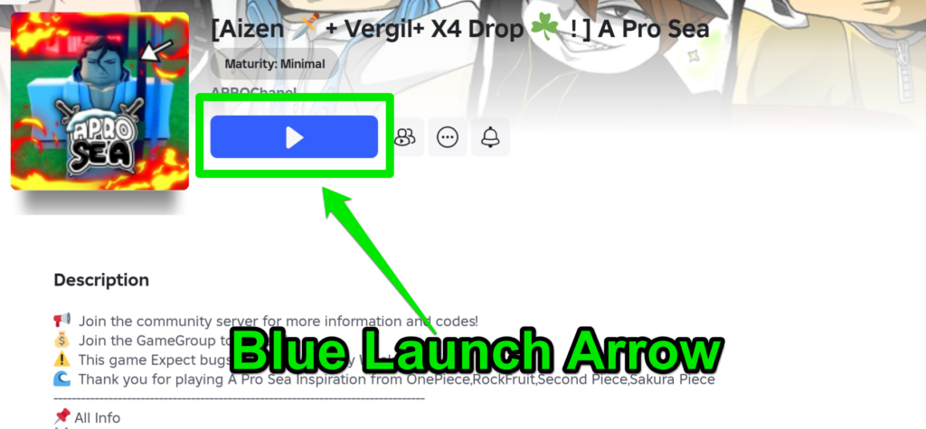 Blue Launch Arrow Image