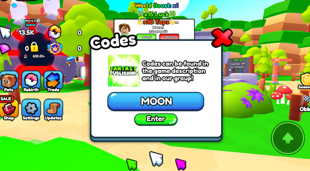 Rebirth Legends Codes Image