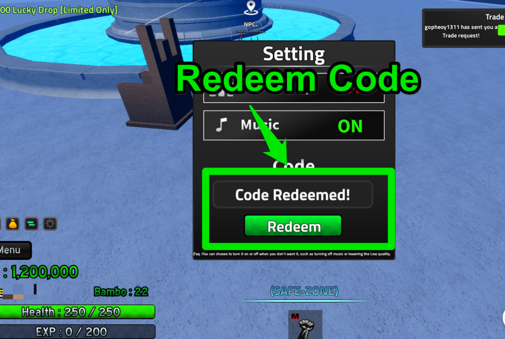 Redeem Code Image