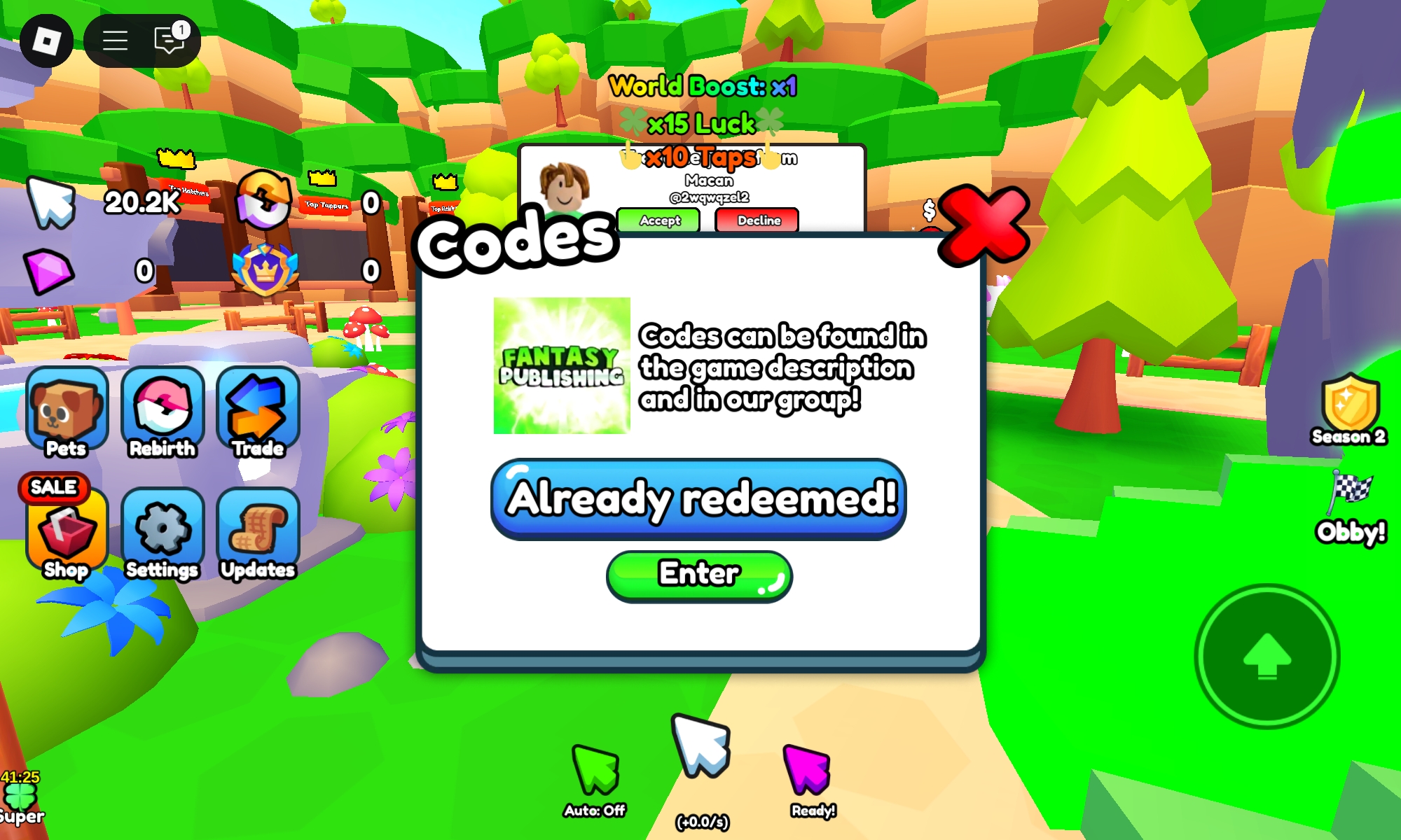 Rebirth Legends Codes May 2026