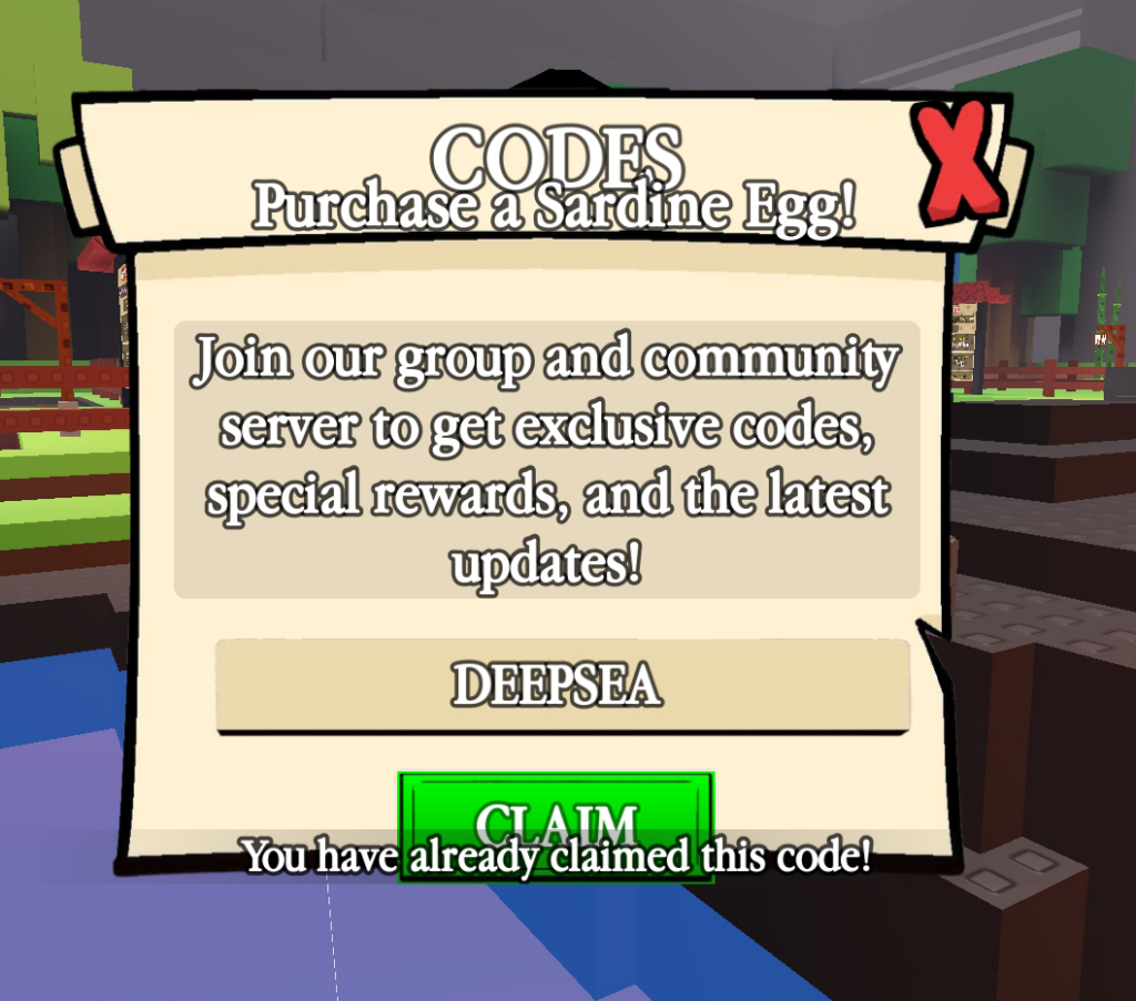 Already Claimed Code
