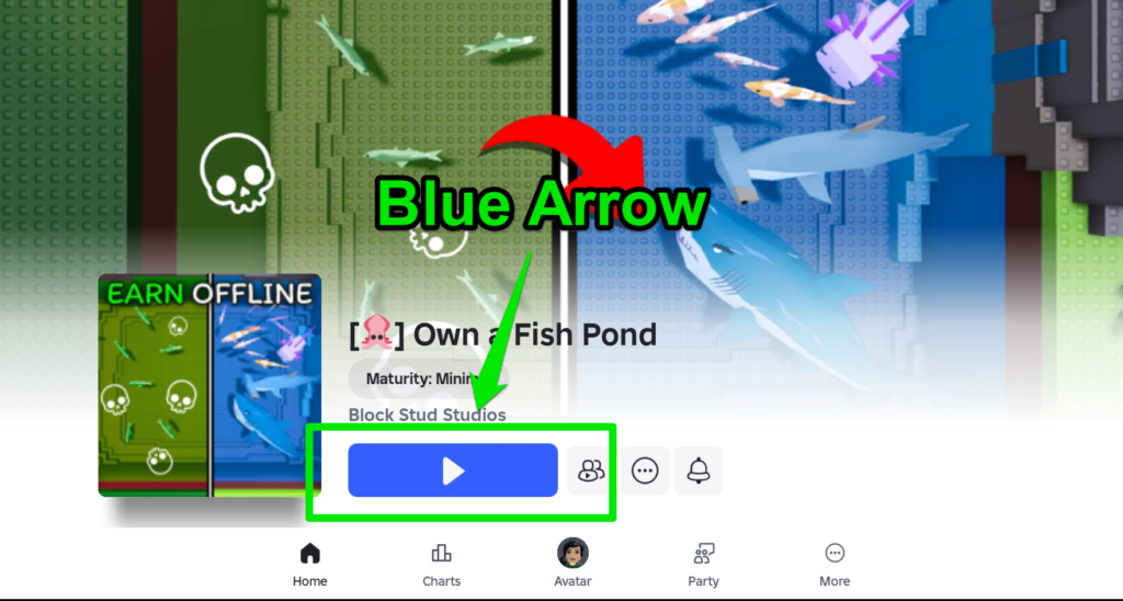 Blue Arrow Image 