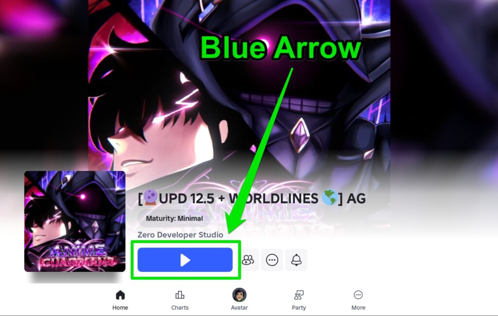 Blue Arrow Image 