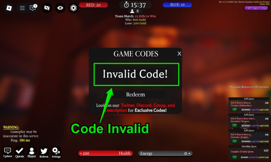 Call of Chivalry Codes December 2025