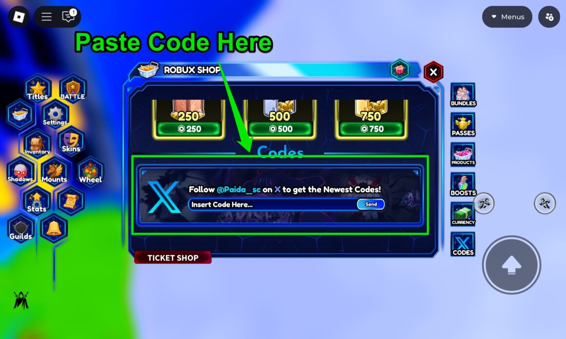 Arise Crossover Codes July 2026