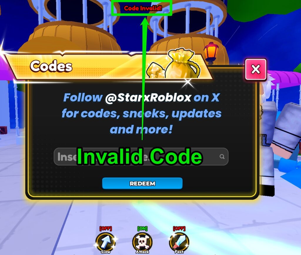 Invalid Code