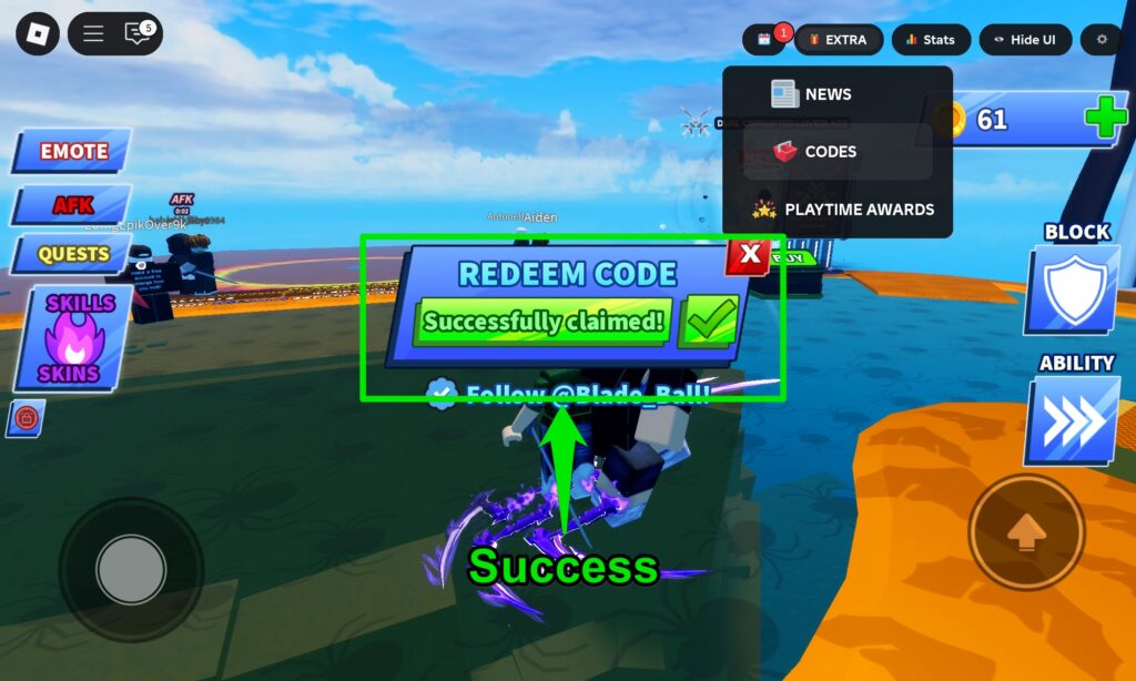 Successfully claimed