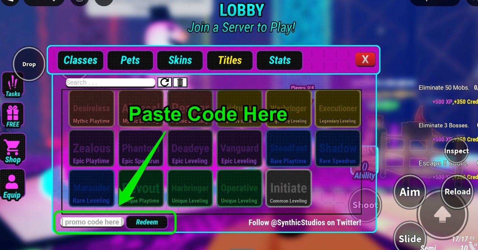 Custom Floor Code 18 Floors Codes June 2026
