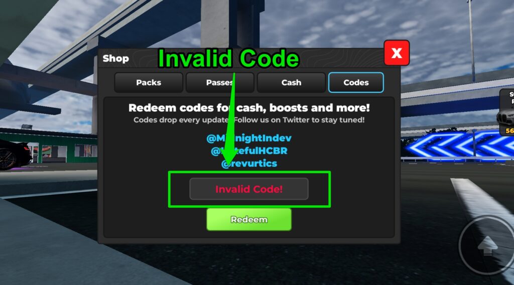 Invalid Code