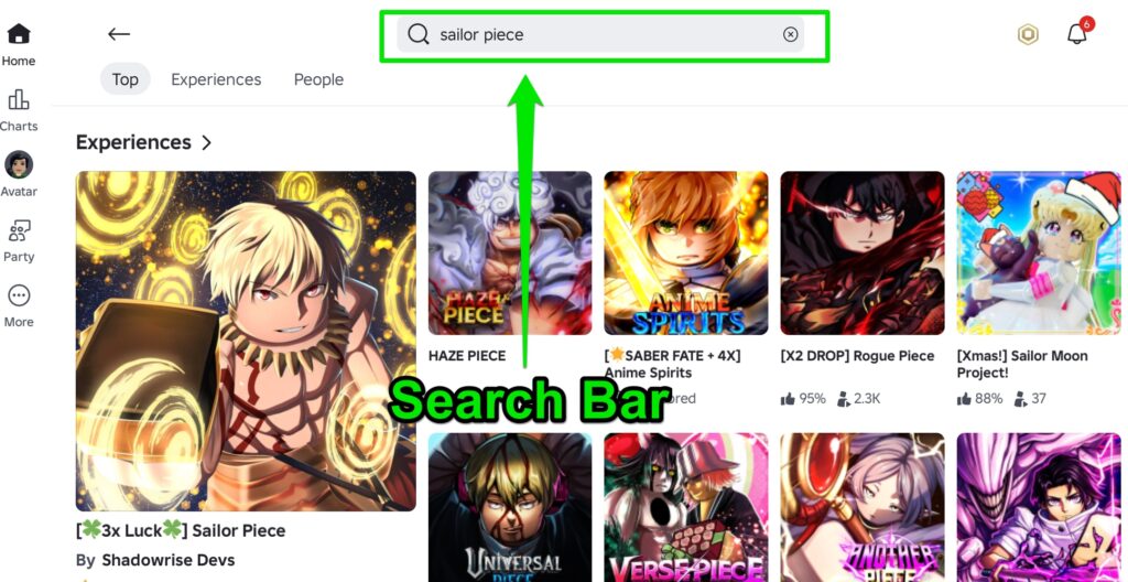 search bar