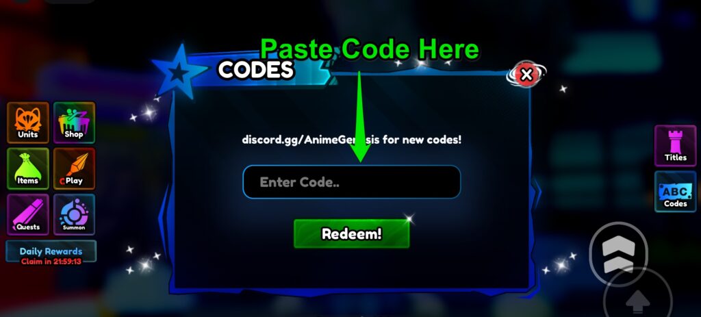 Paste Code