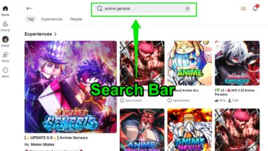 Anime Genesis Codes July 2026 Search Bar 380x214 