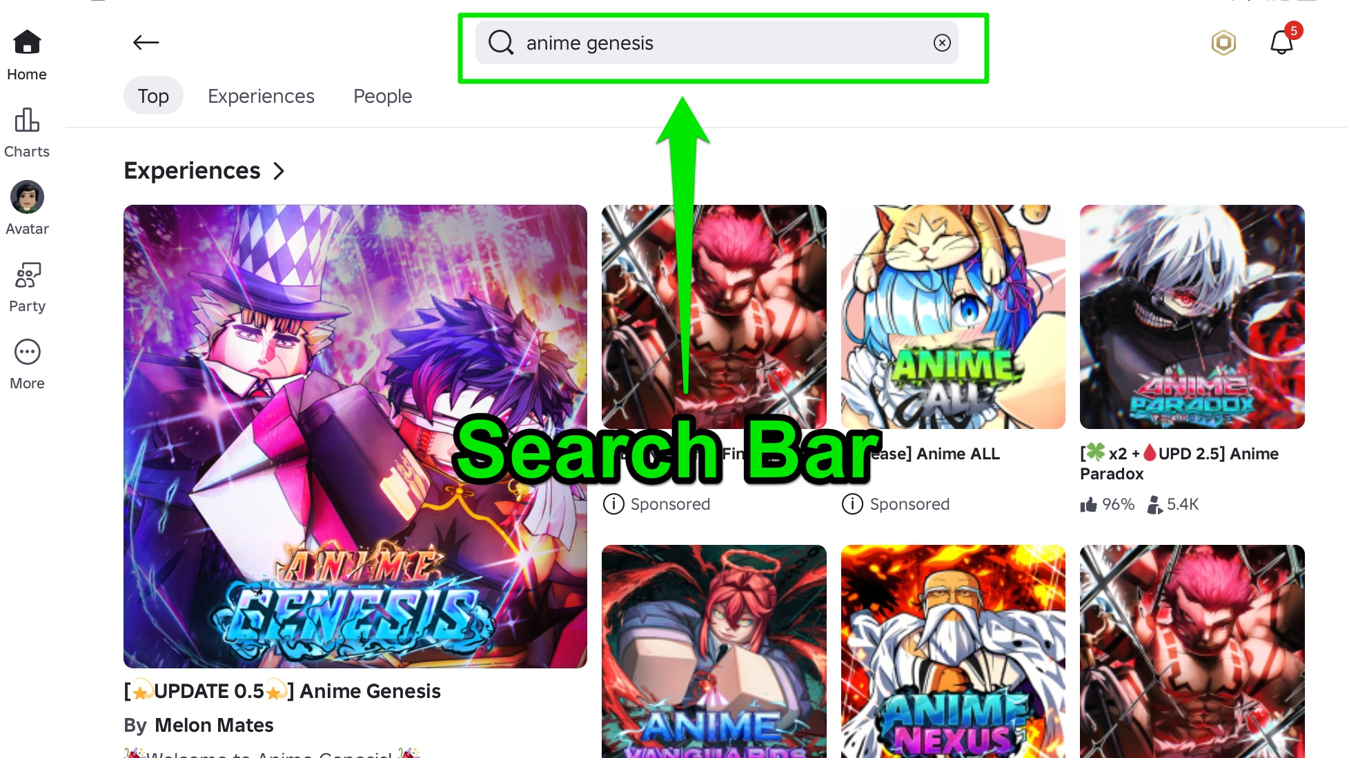Anime Genesis Codes July 2026 Search Bar 