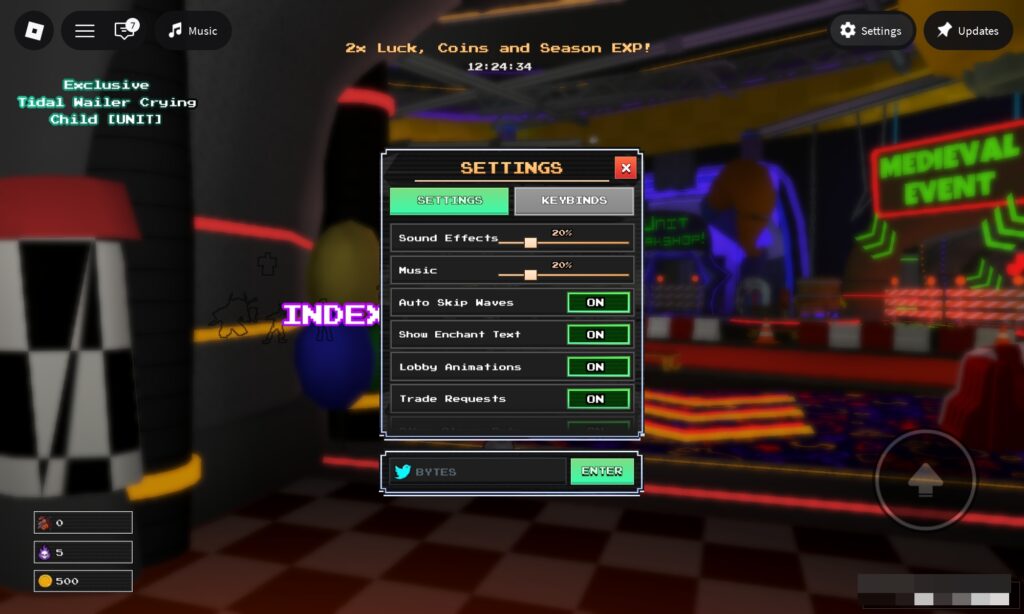Five Nights TD Codes
