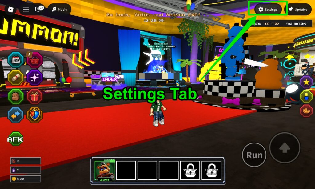 Setting Tab