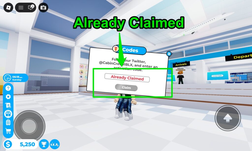 Already Claimed Code