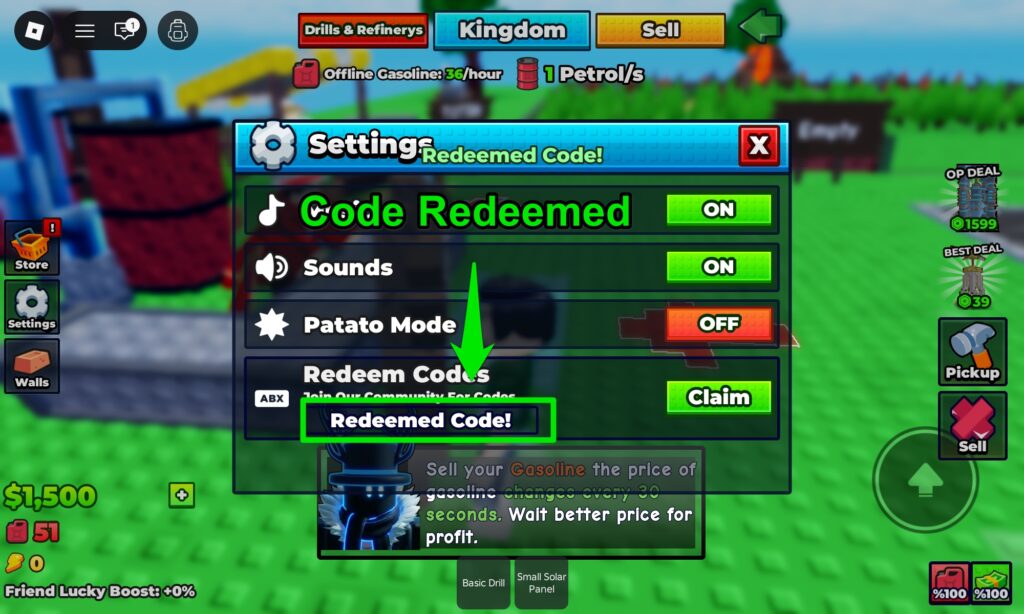 Redeemed Code